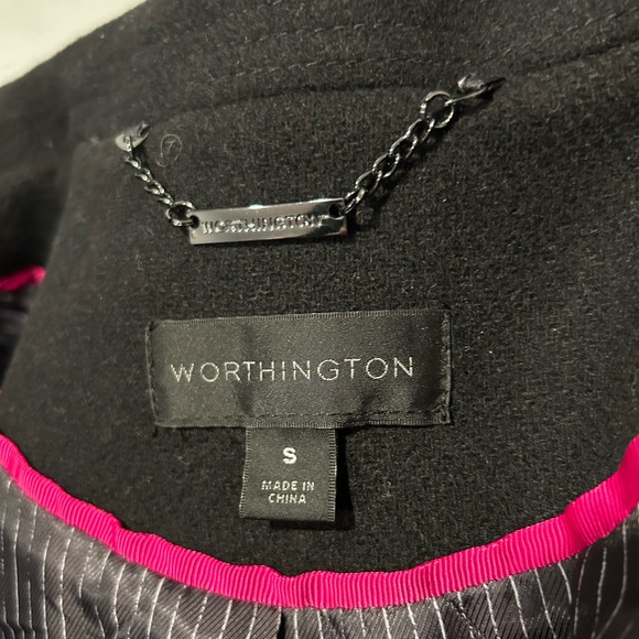 Worthington Black Wool Coat - Picture 4 of 11